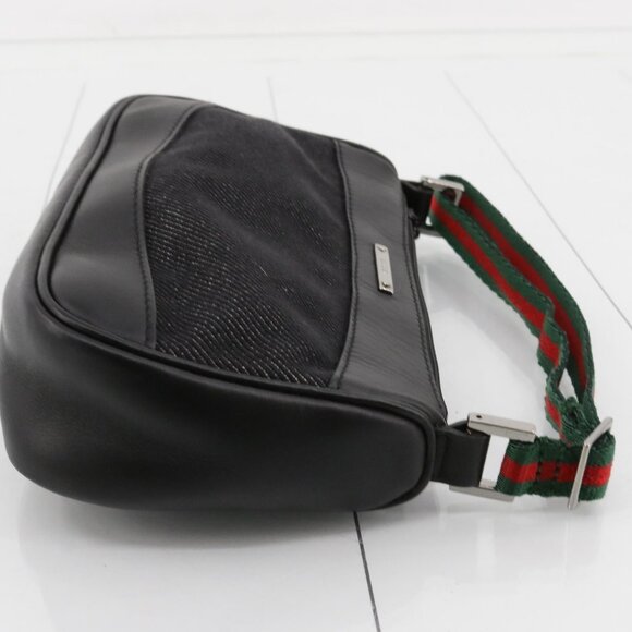 Gucci Vintage Denim Mini Web Pochette - Picture 2 of 16